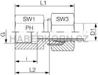 Přímá spojka šroubovací GAI-R  - 2