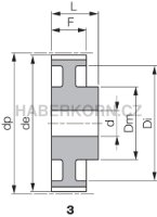 Ozubená řemenice HTD 8M (rozteč 8,0 mm) - 2