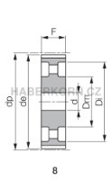 Ozubená řemenice HTD 8M (rozteč 8,0 mm) - 2