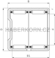 Jehlová ložiska NTN série BK - 2