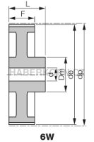 Ozubená řemenice GT 5MR (rozteč 5,0 mm) - 2