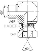 Hydraulické adaptéry - Nastaviteľné koleno 90° - 2