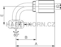 Hydraulické koncovky MegaCrimp® BSP FBSPORX90 - 2