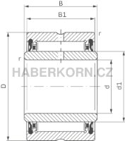 Ihlové ložiská NTN série NA - 2