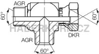 Hydraulické adaptéry - Stavitelné T-šroubení - 2