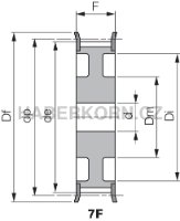 Ozubená řemenice HTD 8M (rozteč 8,0 mm) - 2