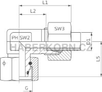 Stavitelné koleno s těsněním a O-kroužkem - komplet EW  - 2