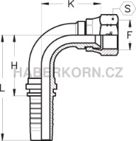 Hydraulické koncovky JIC -DKJ-90 - 2