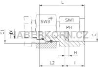 Šroubení pro manometry MAVE - 2