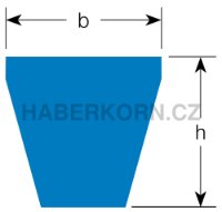 Klínový řemen Quad-Power 4 profil XPA - 2