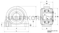 Stojatá ložisková jednotka SNR - Sentinel séria SUCPA nerezová  - 2